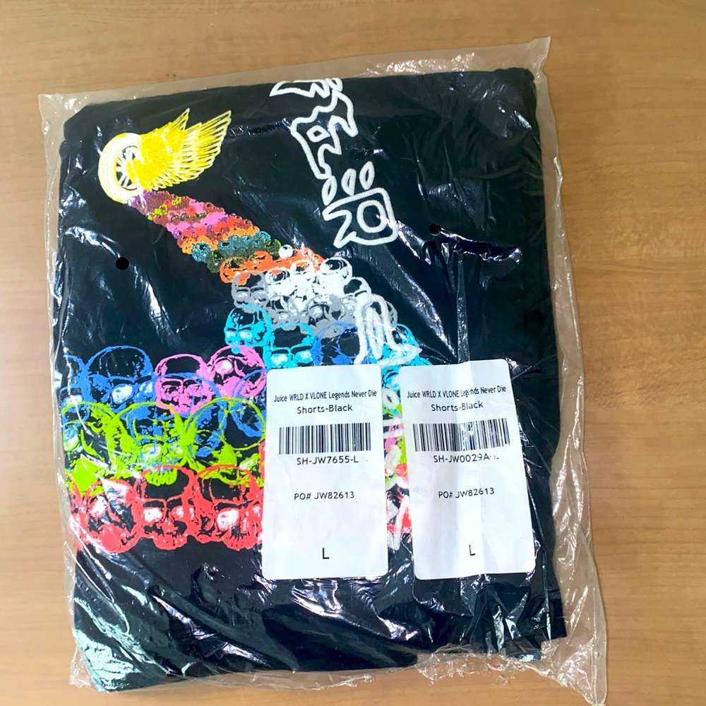 Brand New Vlone X juicewrld Black shorts